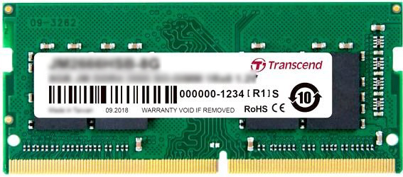 

Оперативная память Transcend SODIMM DDR4-2666 4096MB PC4-21300 (JM2666HSH-4G)