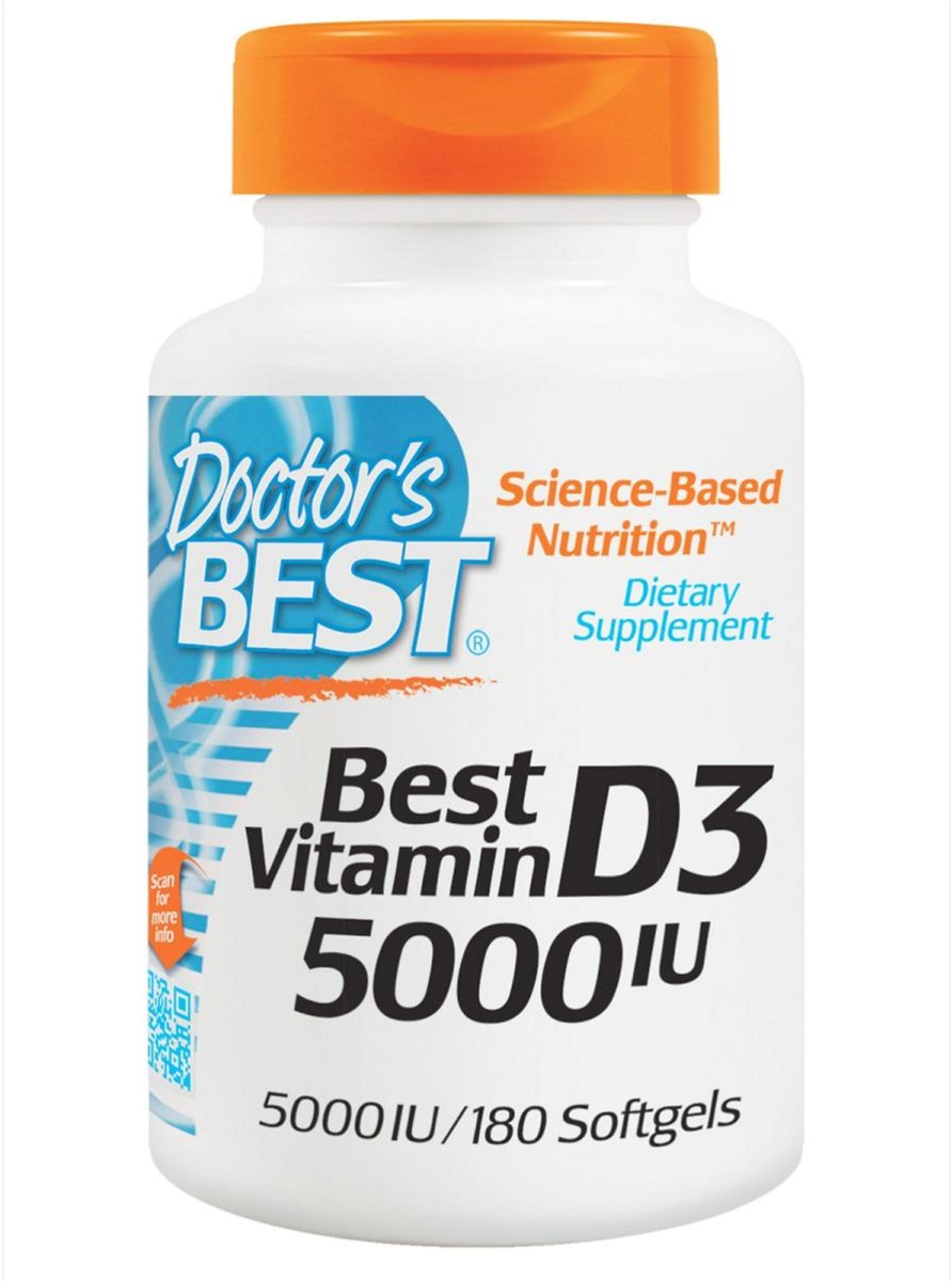 

Витамины Doctor's Best Витамин D3 5000IU 180 желатиновых капсул (753950002180)