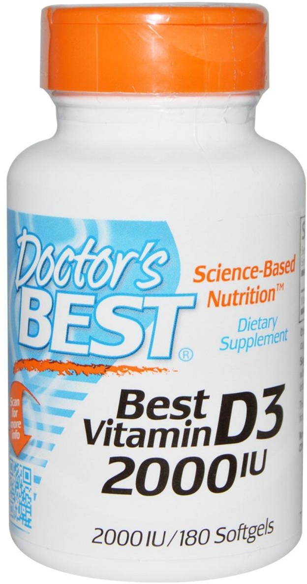 

Витамины Doctor's Best Витамин D3 2000IU 180 желатиновых капсул (753950002104)