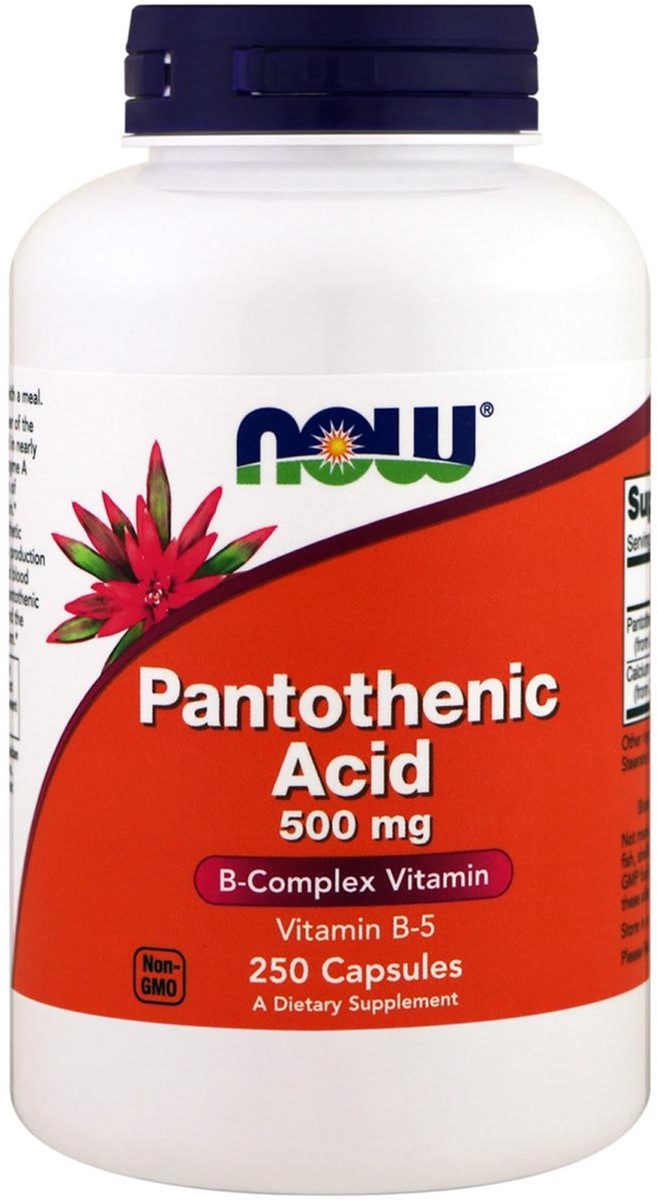 

Витамины Now Foods Пантотеновая Кислота (B5) 500 мг 250 капсул (733739004888)