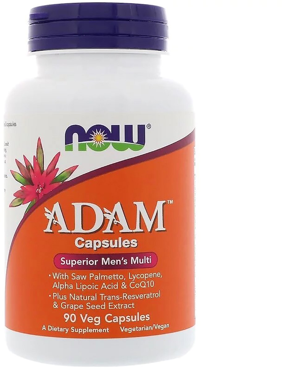 

Супер мультивитамины для мужчин Now Foods Adam 90 гелевых капсул (733739038784)