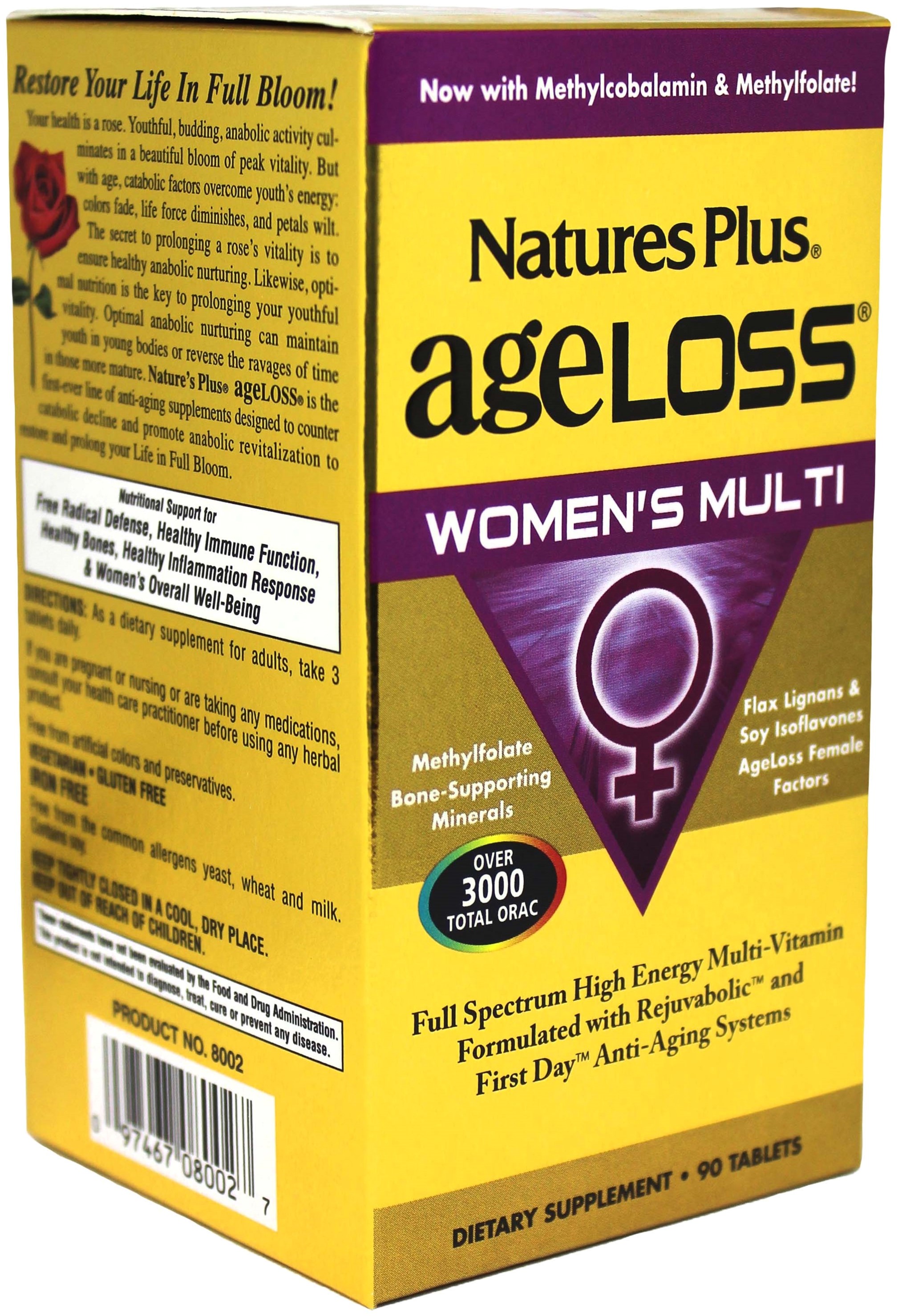 

Мультивитамины Natures Plus AgeLoss Мультивитамины для женщин 90 таблеток (097467080027)