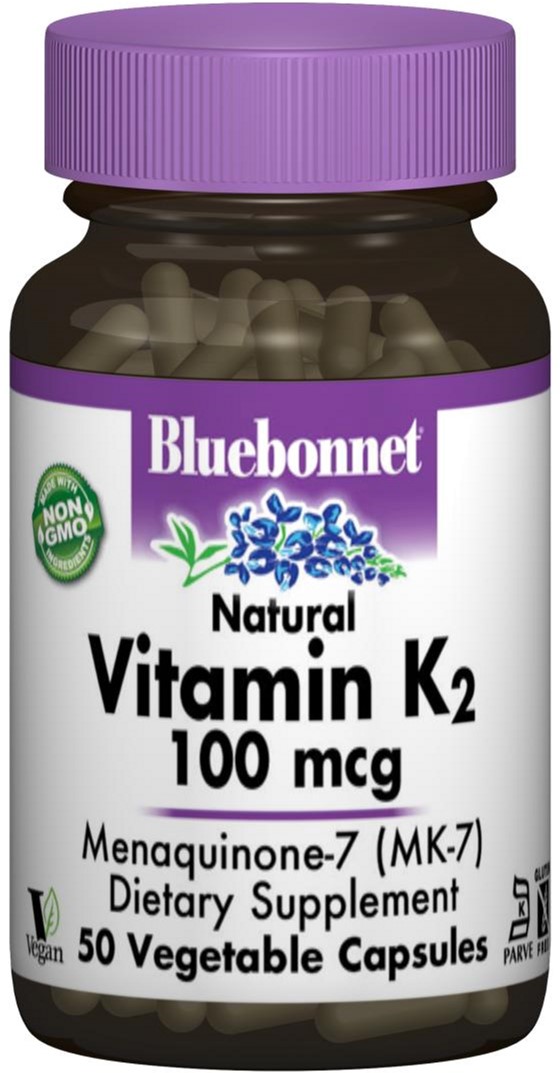 

Витамины Bluebonnet Nutrition Витамин К2 100 мкг 50 гелевых капсул (743715006522)