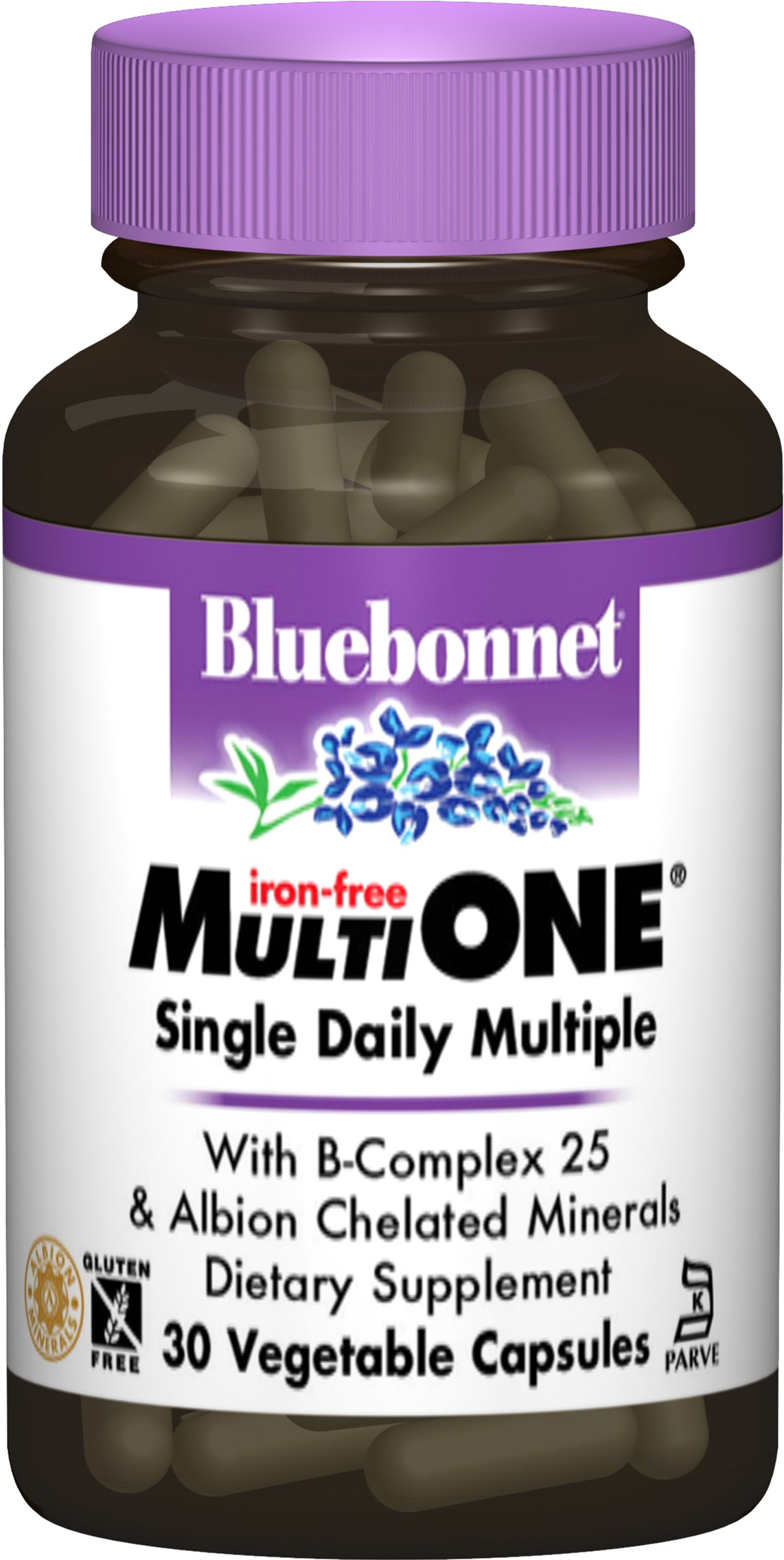 

Мультивитамины без железа Bluebonnet Nutrition MultiONE 30 гелевых капсул (743715001459)