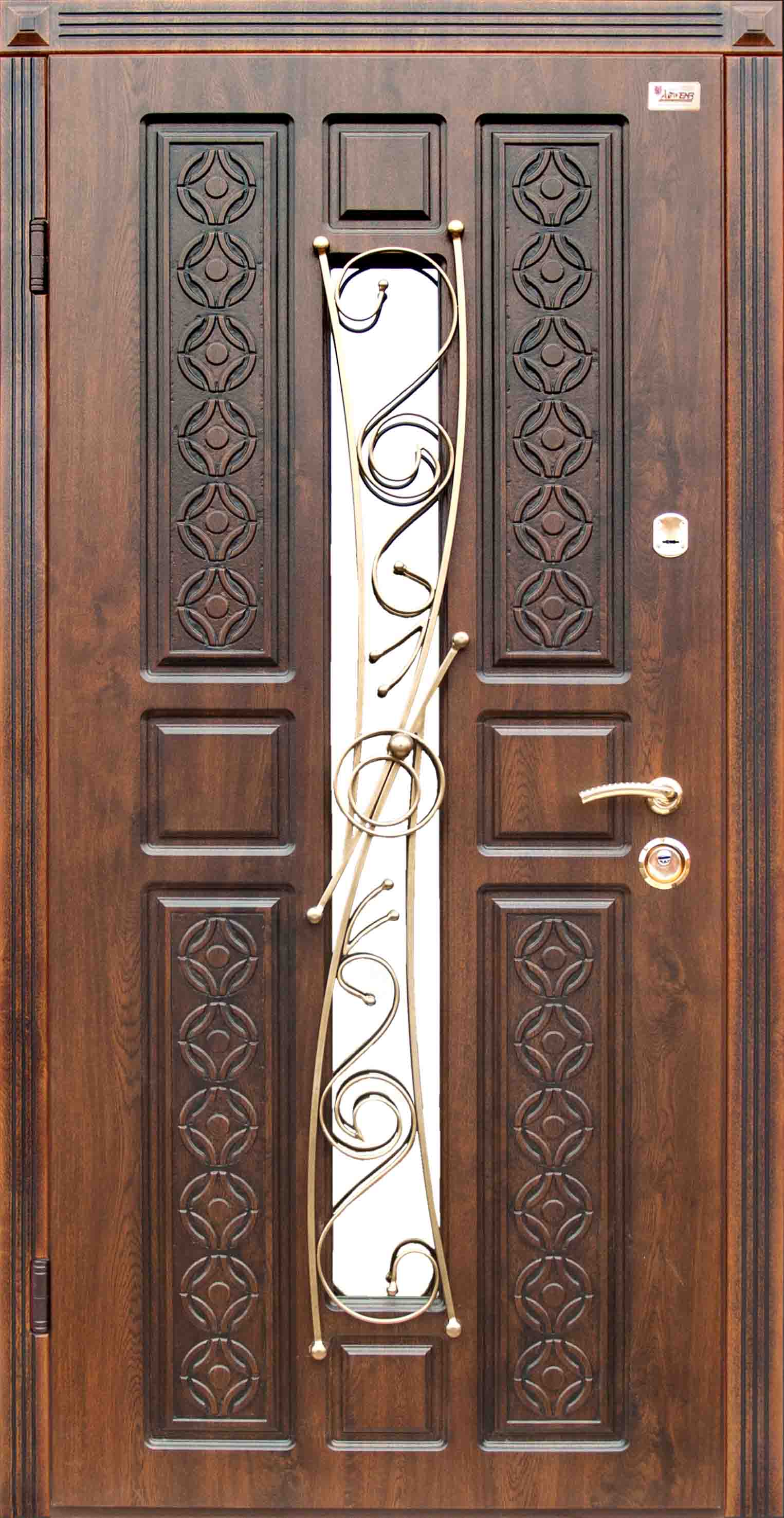 

Входная дверь Абвер Эмилия АП1-178 Уличная пленка Дуб Темный и патина на 2 стороны