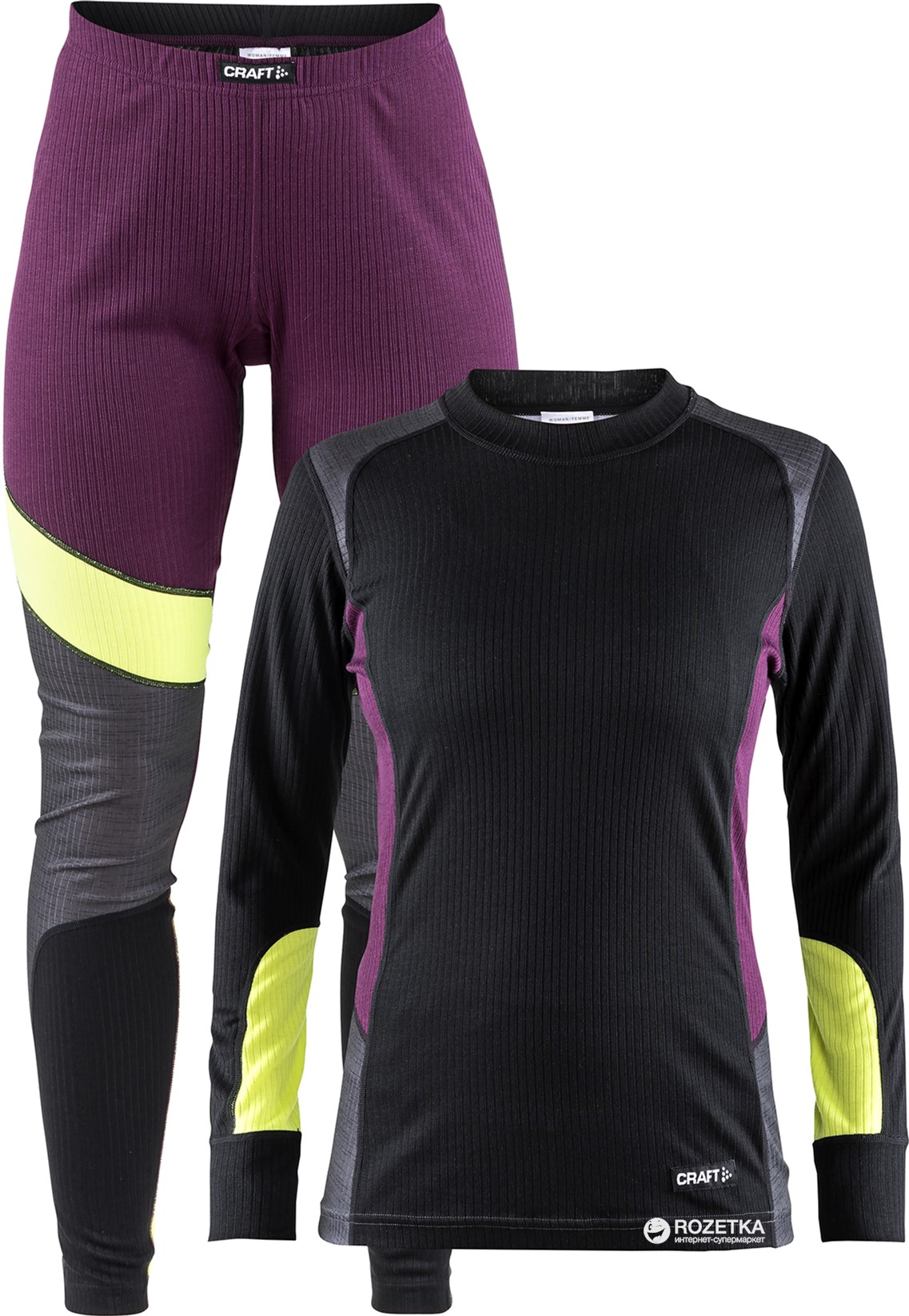 

Комплект женского термобелья Craft Baselayer Set Woman 1905331-785975 L Tune DK Grey Melange