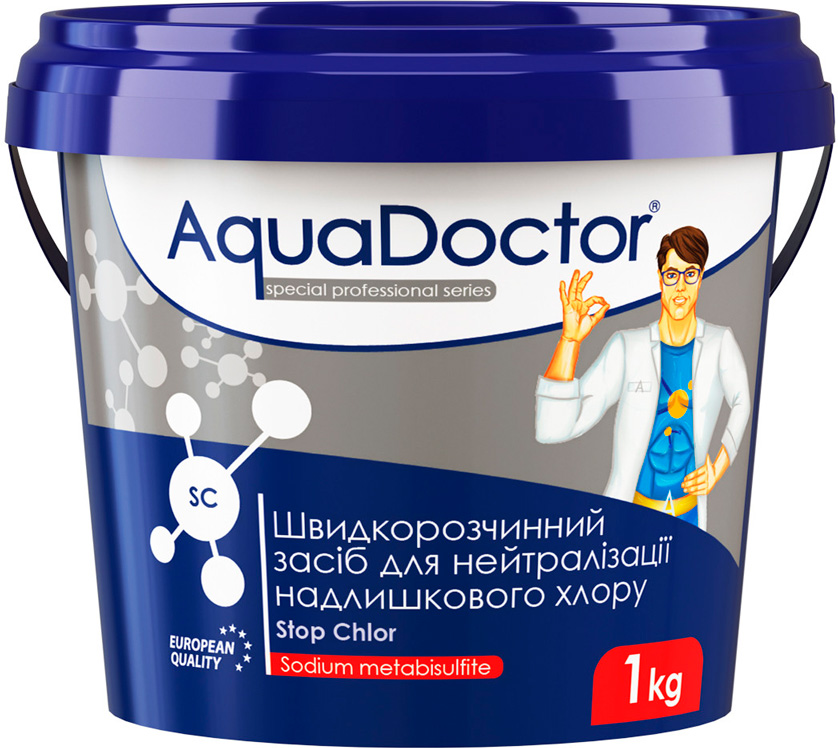 

Средство для нейтрализации избыточного хлора AquaDoctor SC Stop Chlor 1кг