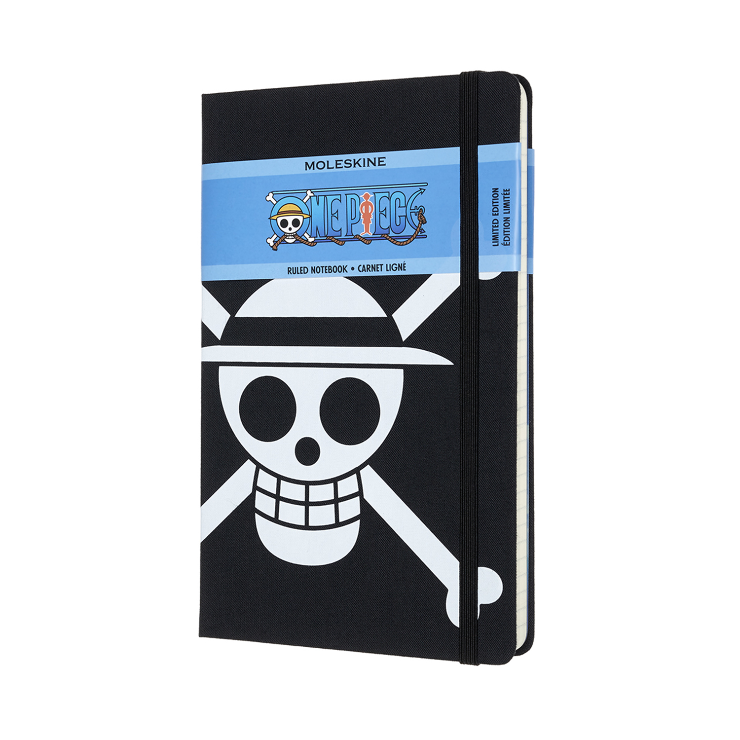 

Записник Moleskine One Piece середній / Лінійка Чорний Канва (8056420851243)