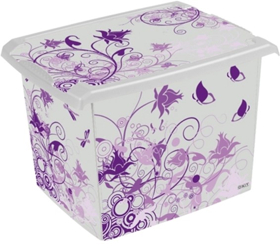 

Ящик для хранения Keeeper Puple Romance 29 x 27 x 39 см 20.5 л Прозрачный