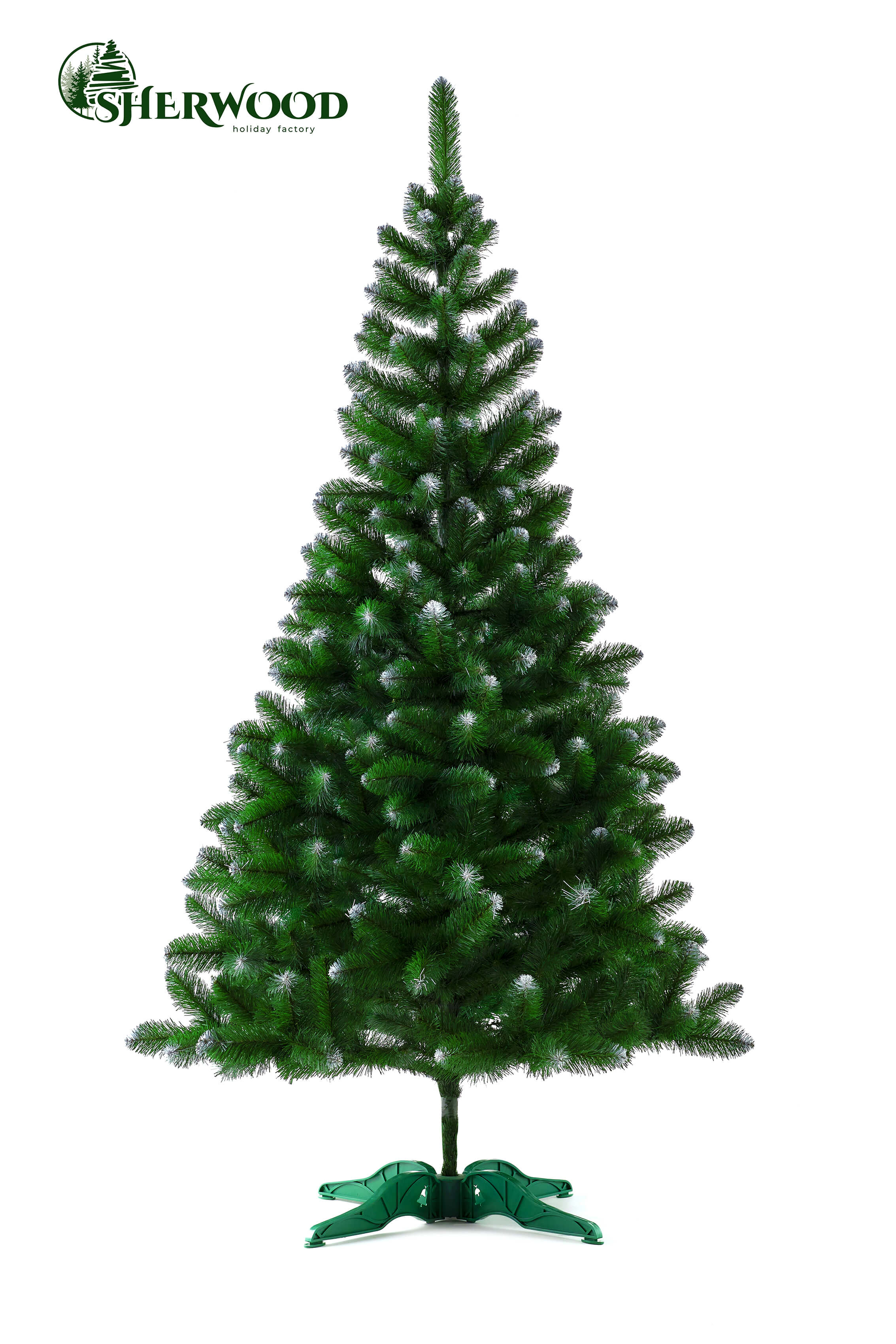 

Искусственная елка EVERGREEN Лесная ЭКОНОМ с белыми кончиками, ПВХ, 2,2м., (ЕКО220)
