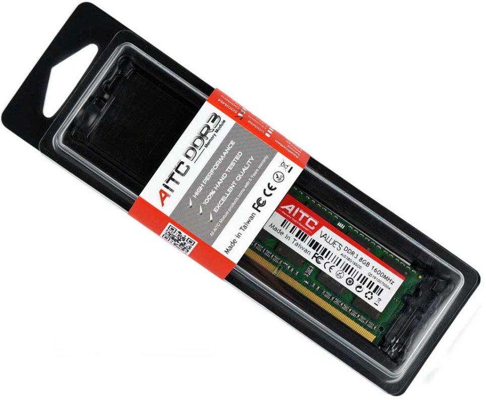 

Оперативная память для ноутбука DDR3-1600 8Gb SODIMM PC3-12800 AITC AID38G16SOD 8192MB (770008507)