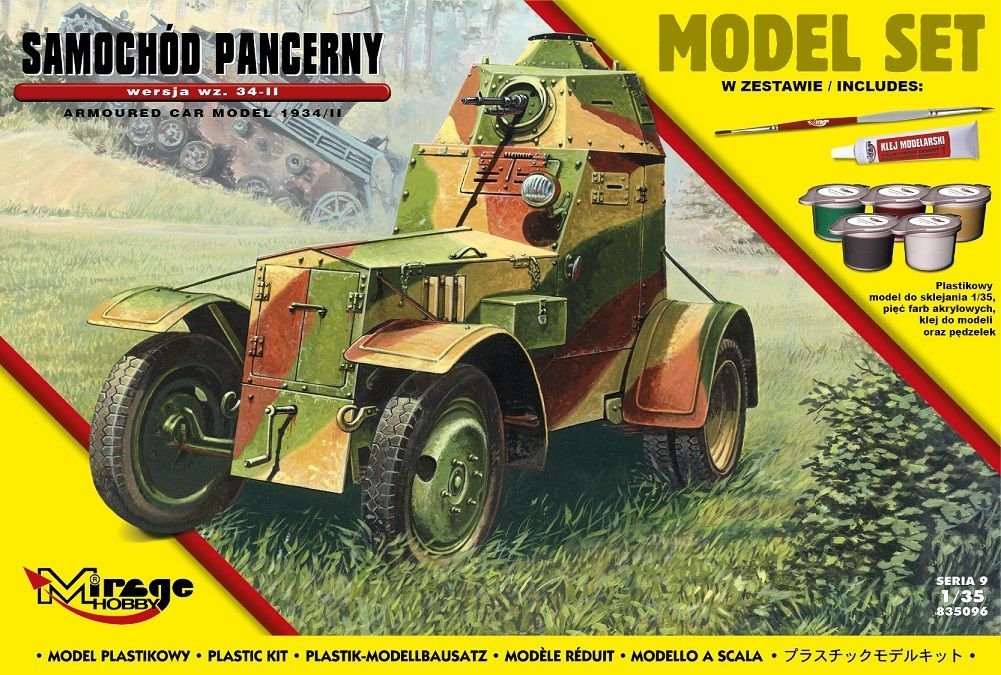 

Сборная модель Mirage Бронеавтомобиль версия wz.34-II (835096)