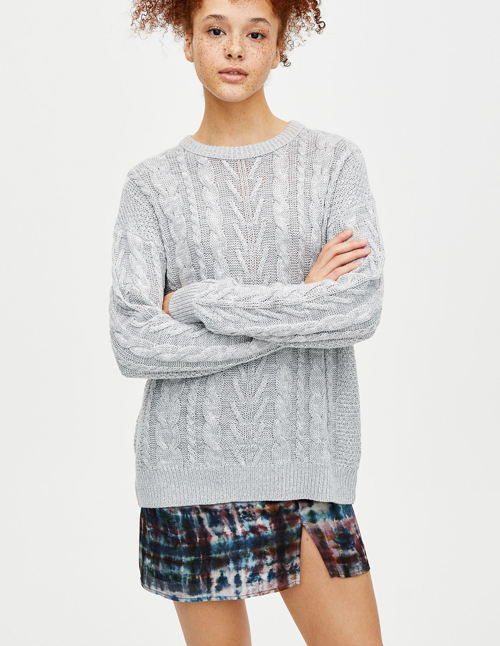 

Свитер PULL & BEAR Ж1052565 (9559/303/803) цвет серый S