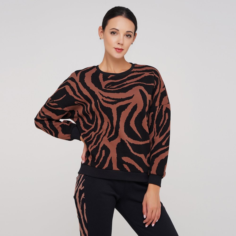 

Женский свитшот East Peak Women's Sweatshirt With Print Черно-коричневый 34