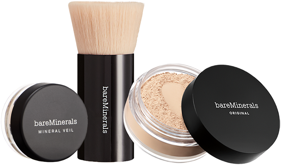 Zestaw kosmetyków do makijażu bareMinerals The Original Medium Beige Podkład SPF 15 8 g + Pędzel + Puder utrwalający 0.75 g (194250115307)