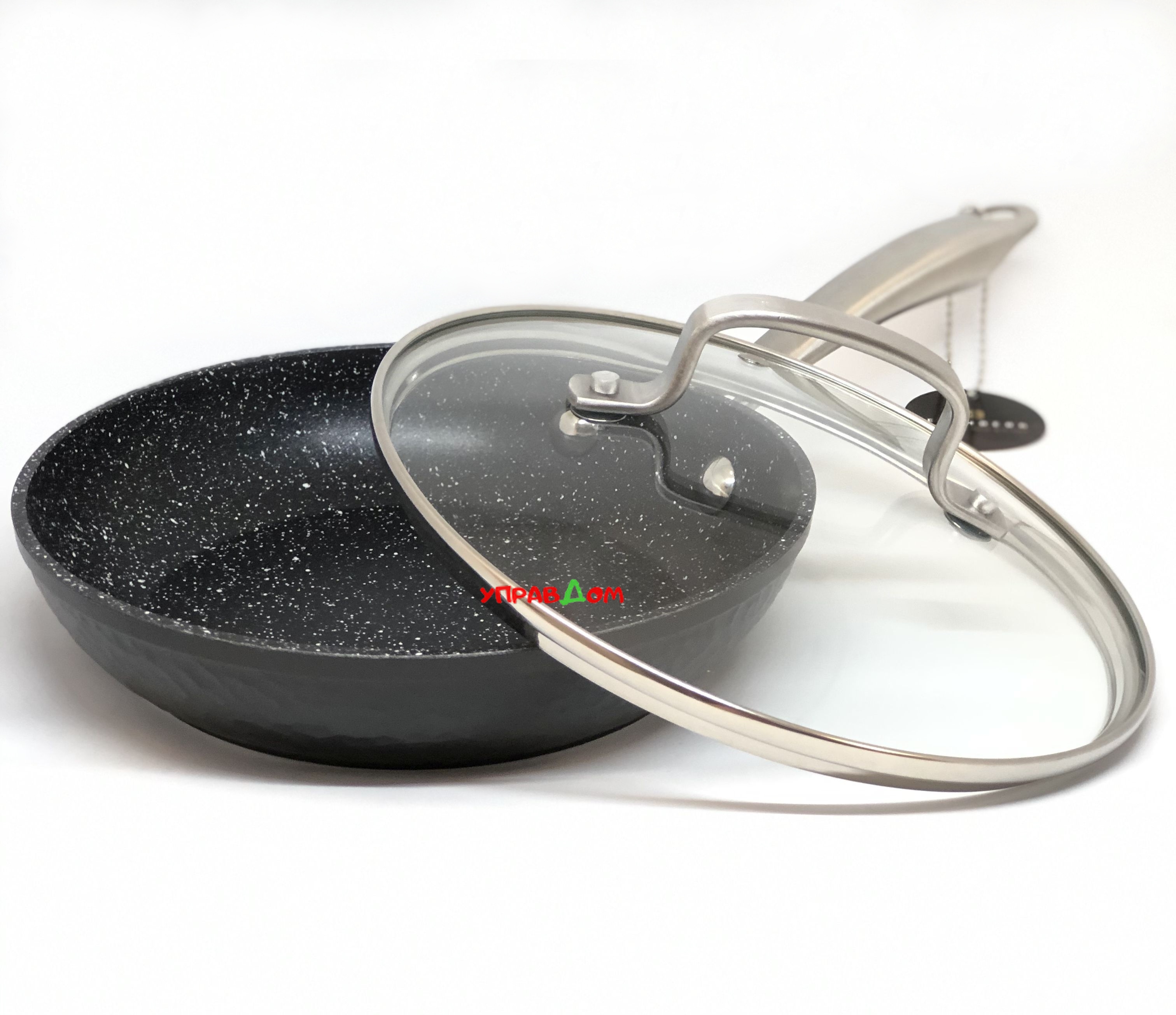 

Сковорода антипригарная 20 см Edenberg с мраморным покрытием и крышкой (EB-3346)