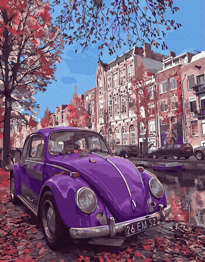 

Картина по номерам Origami Ретро Volkswagen жук 40x50. На холсте с подрамником
