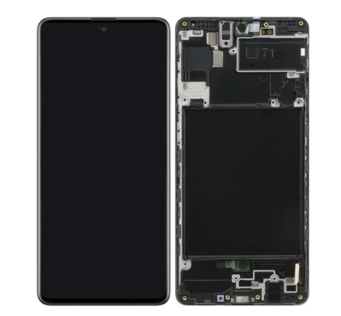 

Дисплей (экран) для Samsung A715 Galaxy A71 + тачскрин, с рамкой, черный, оригинал Original