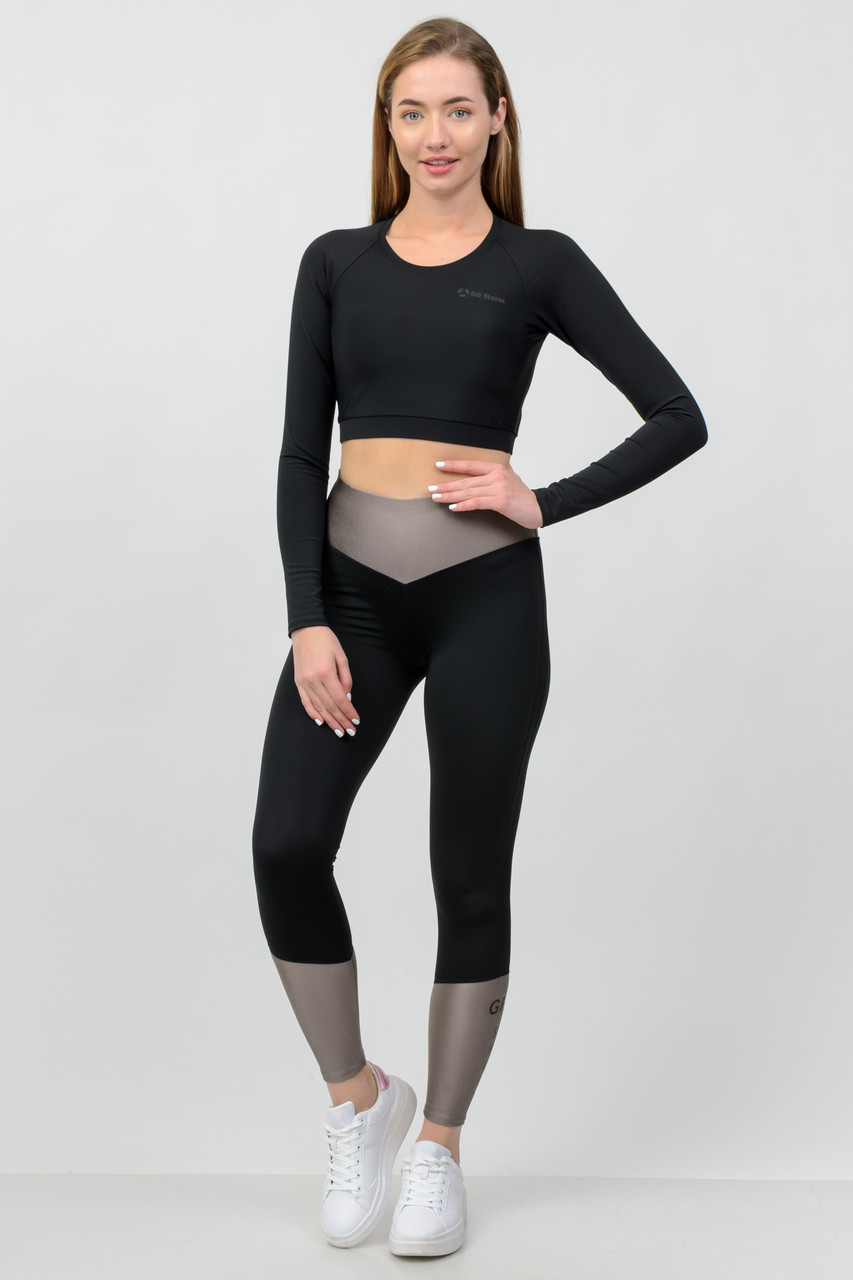 

Лосины для фитнеса женские Go Fitness 9-10042 размер XL-XXL