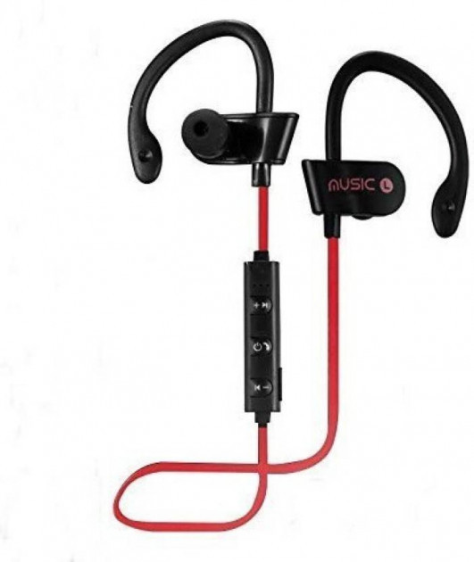 

Bluetooth беспроводные наушники спортивные с креплением на ухо MDR RT 558 BT Red (Красный)