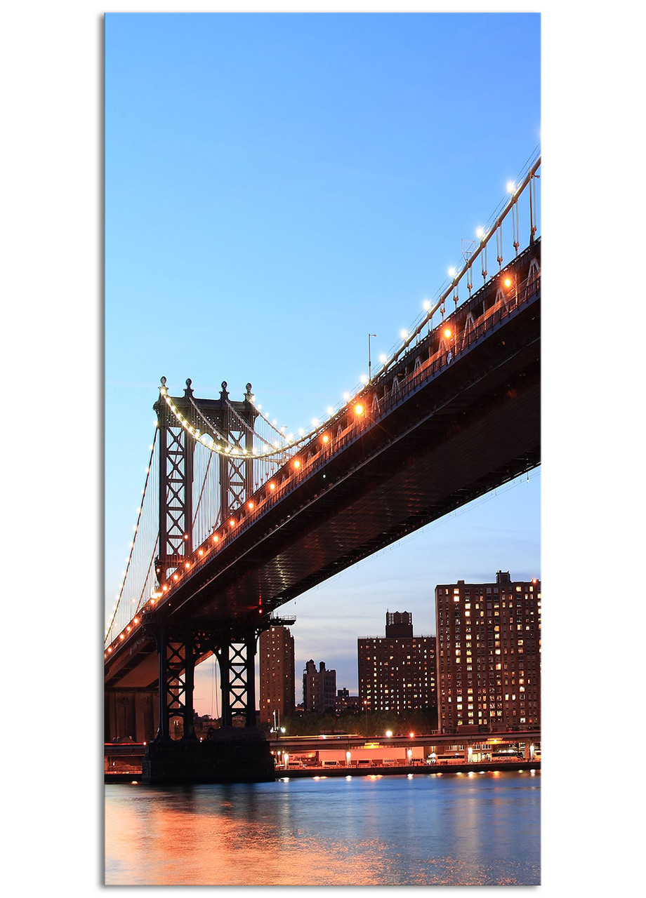 

Фотокартина на холсте Манхэттен. Вечерний мост, 60*120 см
