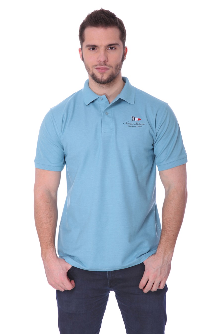 

Поло Scuola nautica italiana (S) Бирюзовый, Поло Scuola nautica italiana 46(S) Бирюзовый