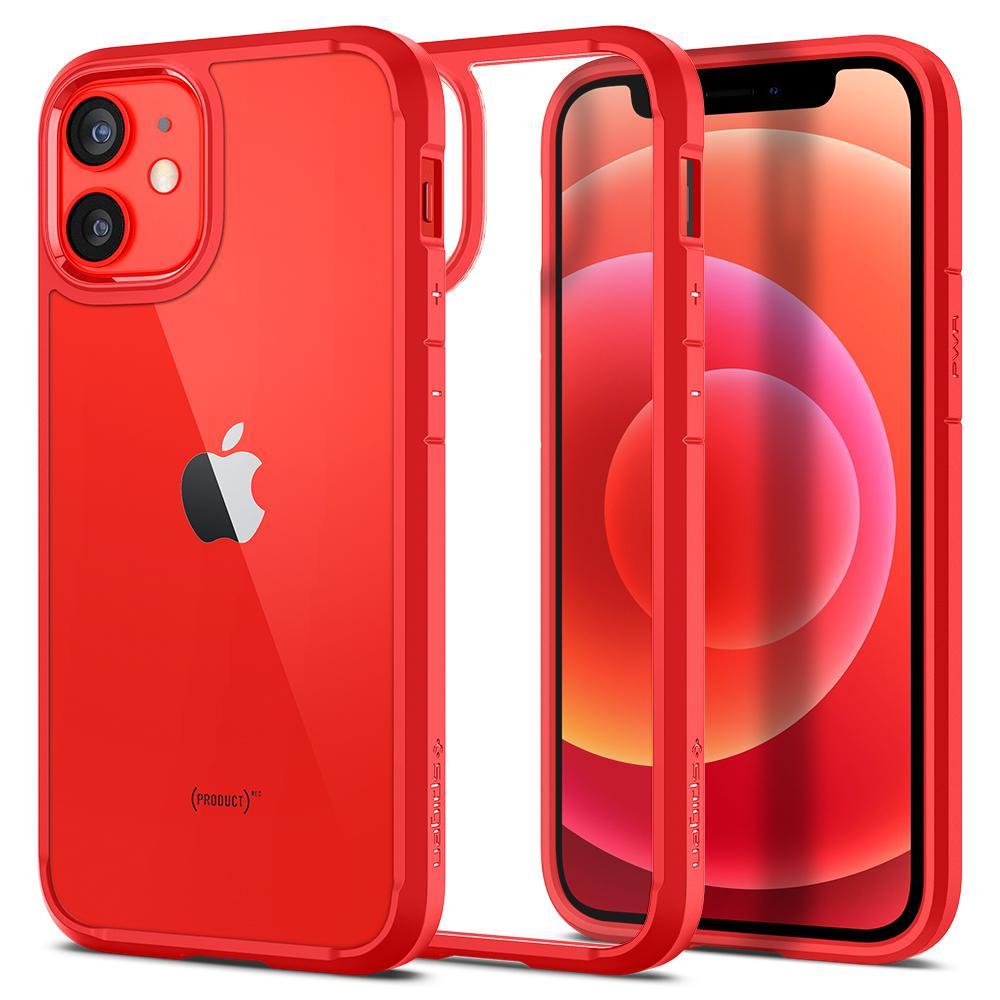 

Чехол Spigen Ultra Hybrid для iPhone 12 Mini Red