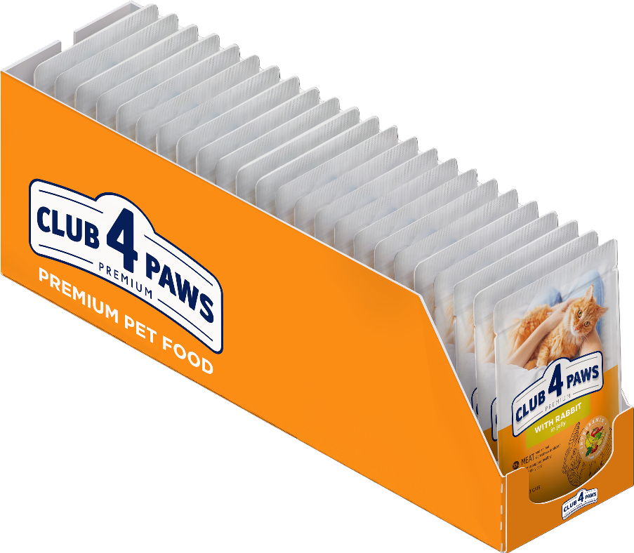 Вологий корм Club 4 Paws із кроликом у желе 85 г