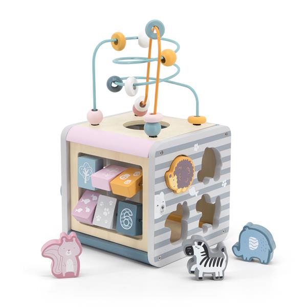 

Деревянный бизикуб PolarB 5 в 1 Viga Toys (det0003016) Разноцветный