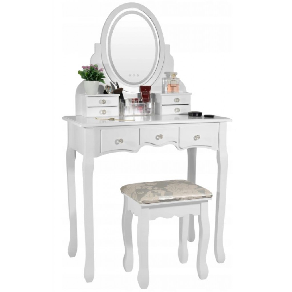 

Косметический столик Bonro 137х80х40 см Белый