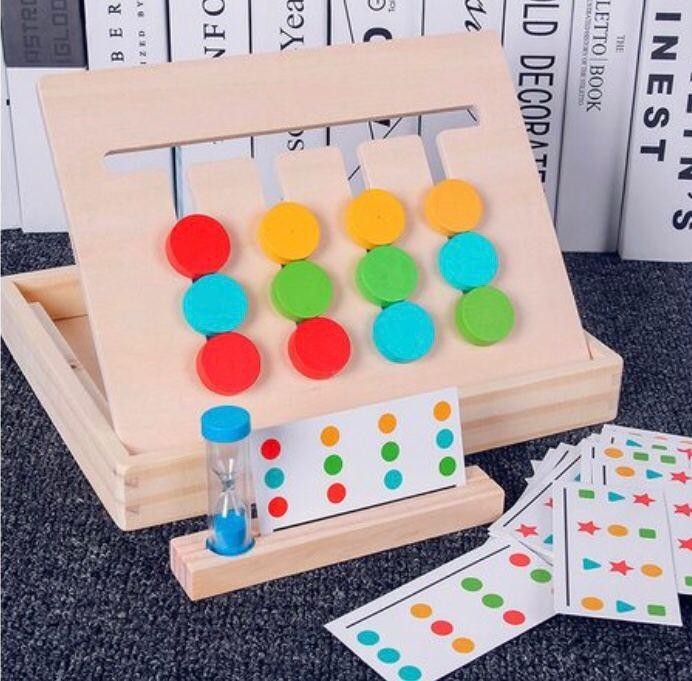 

Развивающая деревянная игра 4 цвета 11595
