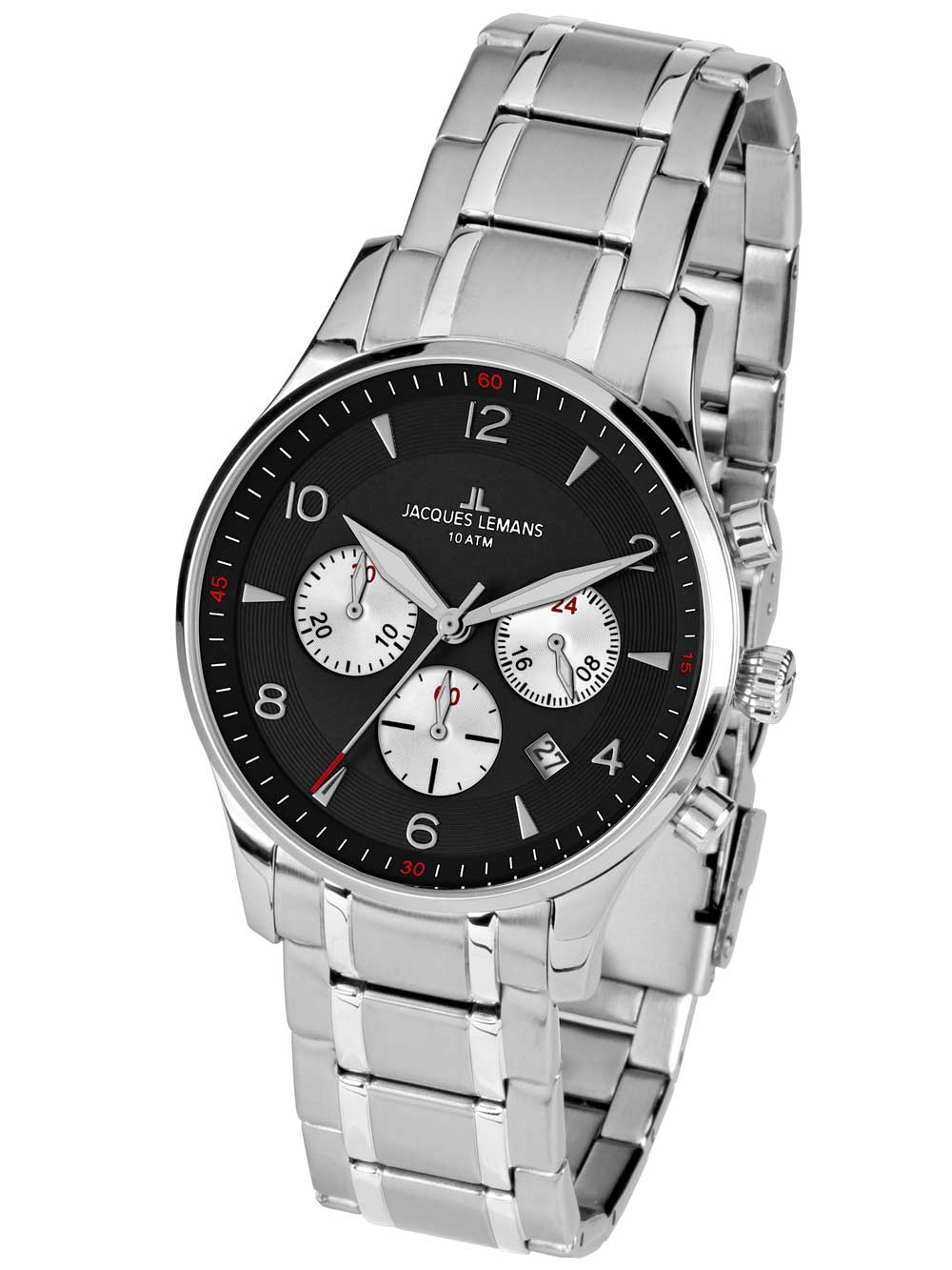 

Часы Jacques Lemans 1-1654I London Herren Chronograph 40mm 10ATM