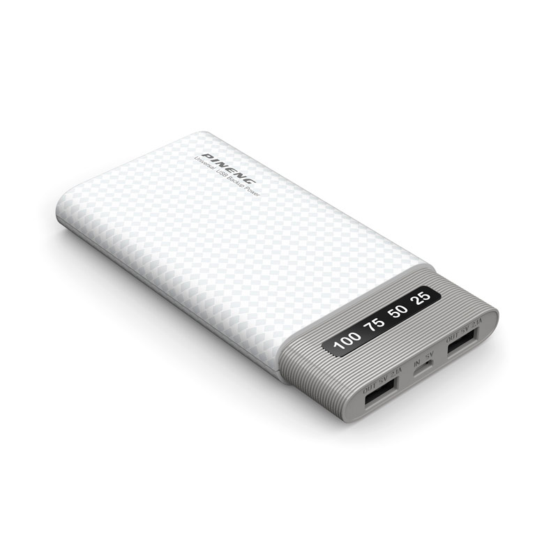 

Внешний аккумулятор Power Bank Pineng PN-981 10000 mAh White