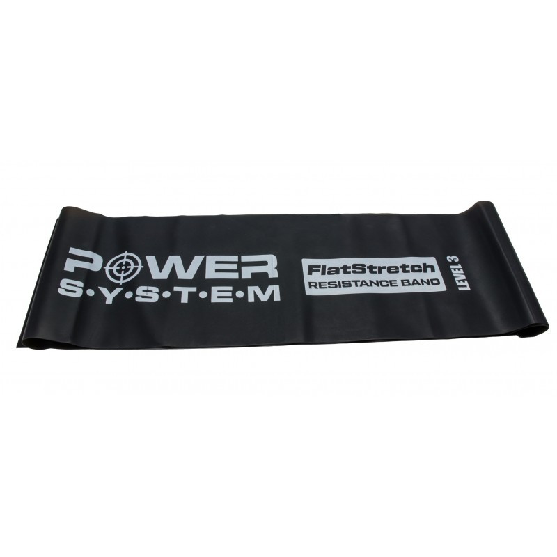 

Лента-эспандер Power System-4123 Flat Stretch Band Level 3 черный PPU-190141