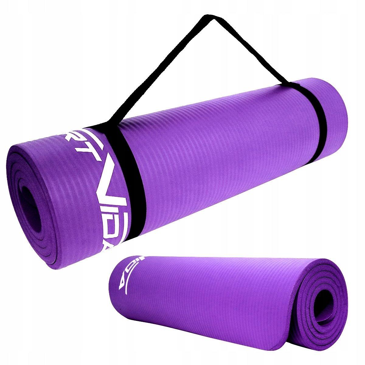 

Спортивный коврик йога мат SportVida Nbr 1 см Violet для фитнеса йоги аэробики гимнастический каучуковый PPU-160761