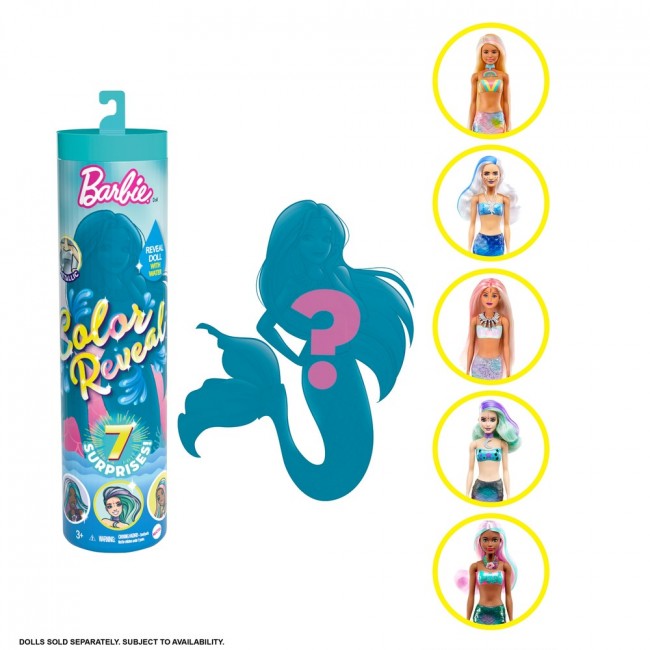 

Кукла "Яркое превращение" Barbie, cерия 4 (GTP43)