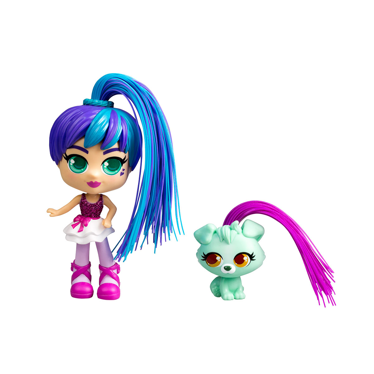 

Игровой набор с куклой и питомцем Curligirls - Балерина Росли и Кода (82098)