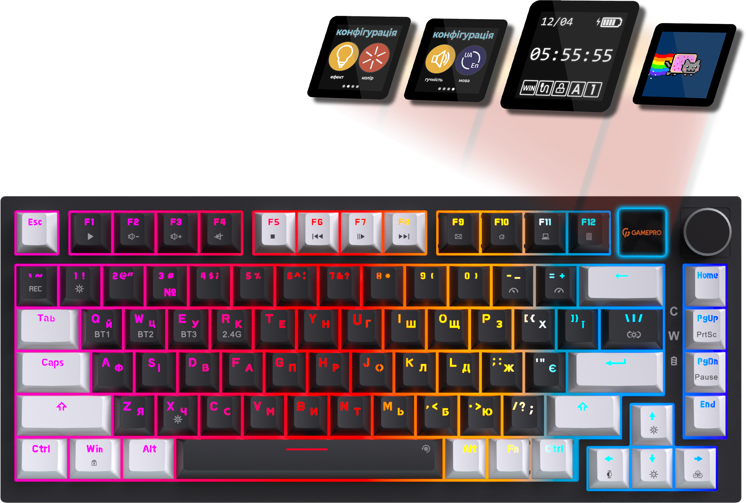 Клавиатура беспроводная GamePro Asgard Valhalla Pro MK160B-D-Pro