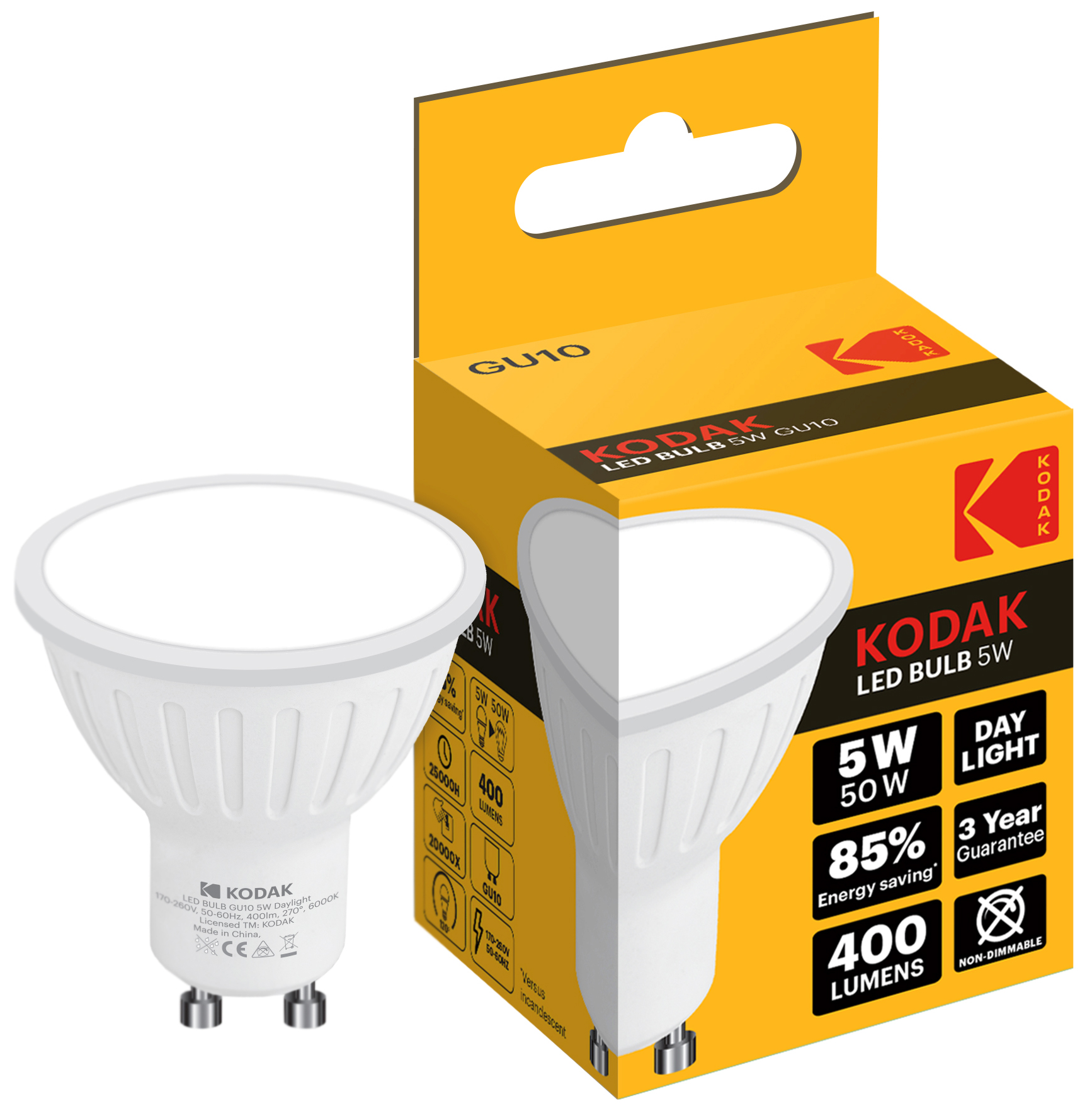 Светодиодная лампа Kodak MR16 GU10 5W 6000K (30415843/B) – низкие цены ...