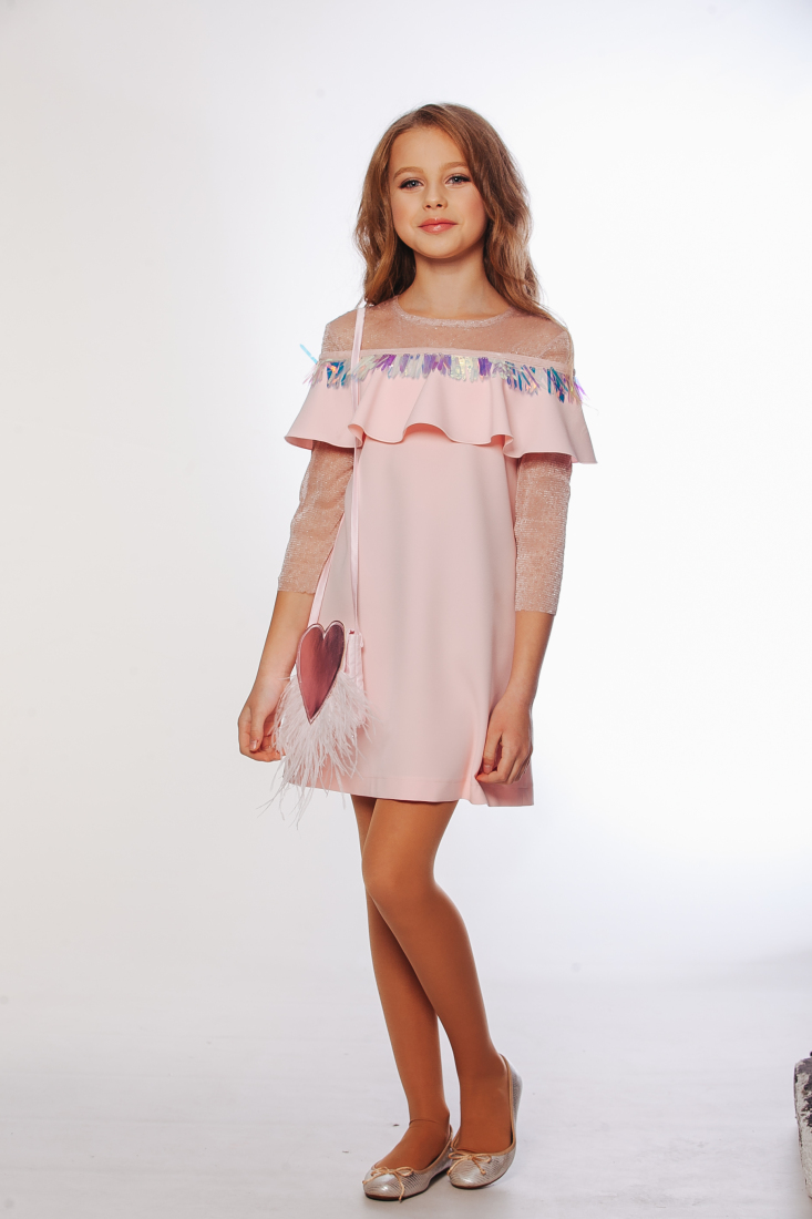 

Платье для девочек Lukas Kids с пайетками и воланом 152 розовый(9540)