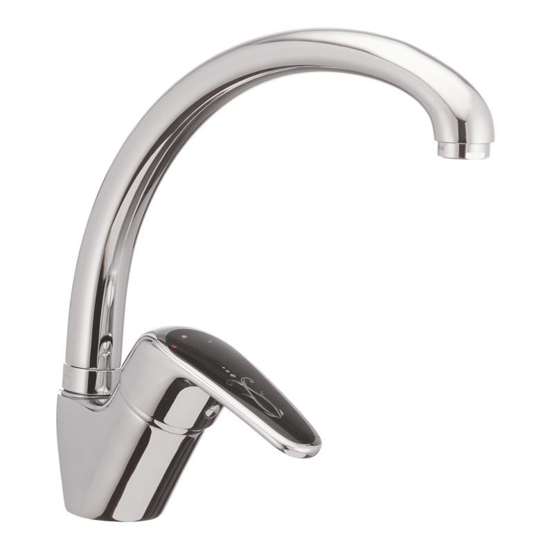 

Смеситель для кухни Haiba MAGIC 011 с черной ручкой HB0676