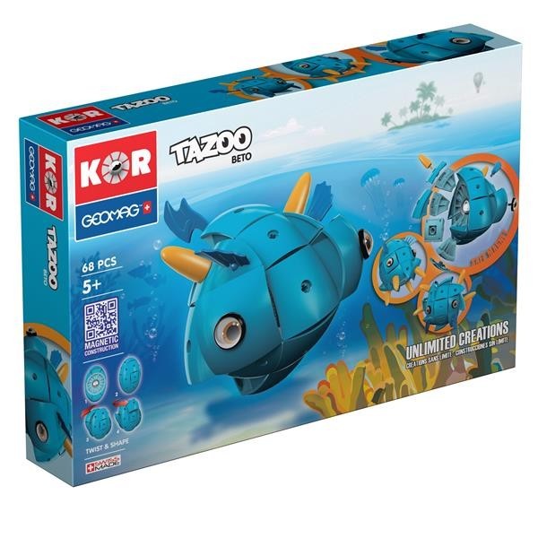 

Магнитный конструктор GEOMAG Tazoo Beto 68 элементов (0871772006015)