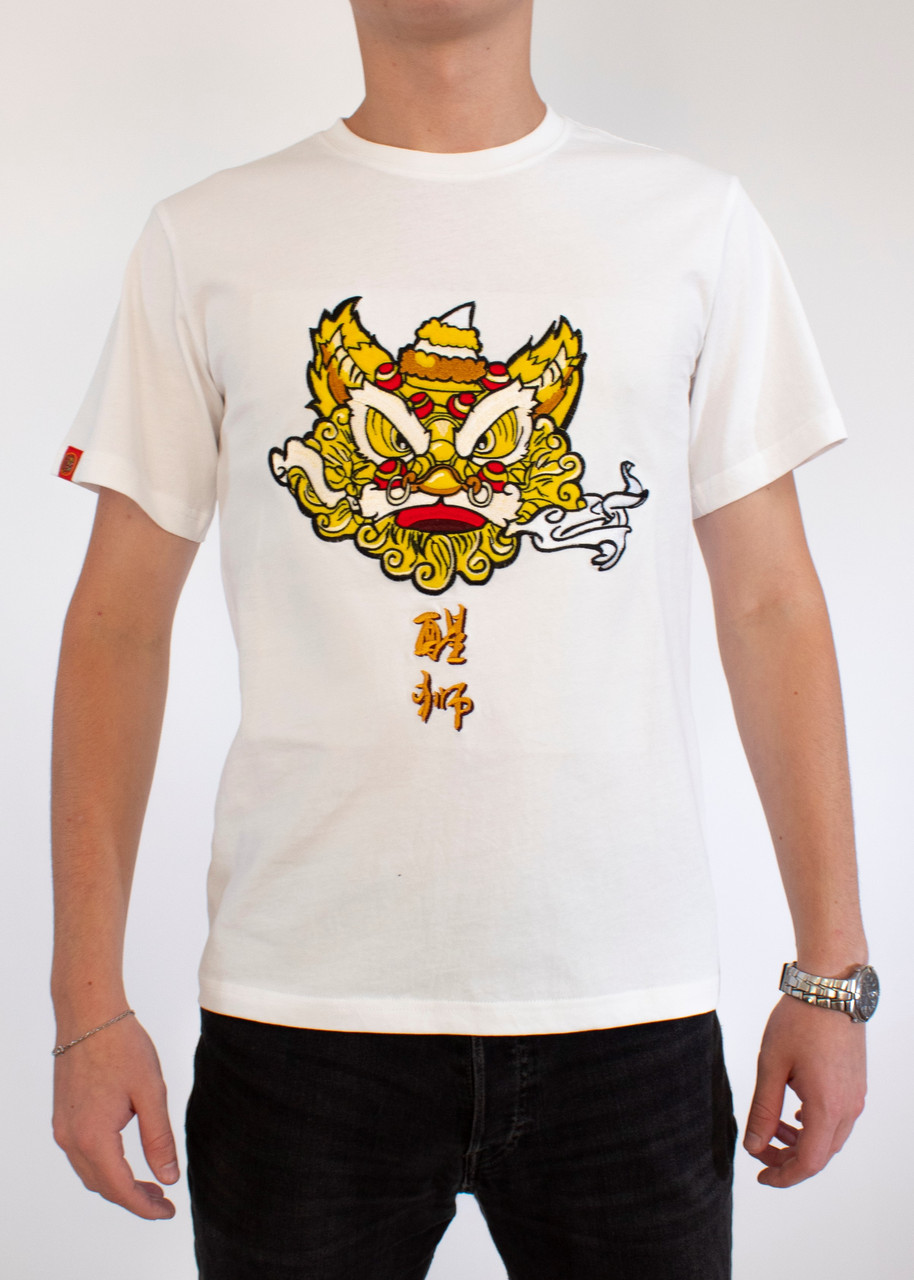 

Мужская Футболка Golden Dragon White M