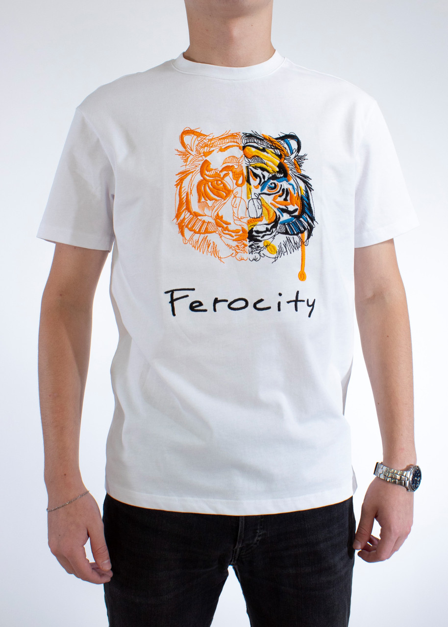 

Мужская Футболка Wanding Tiger White S