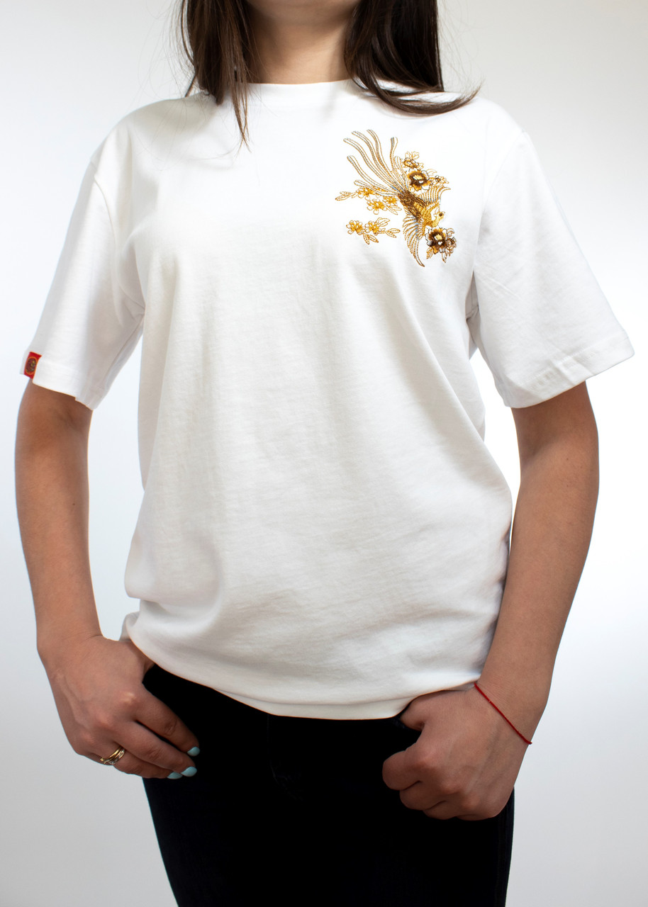 

Женская Футболка Flower Wings White L