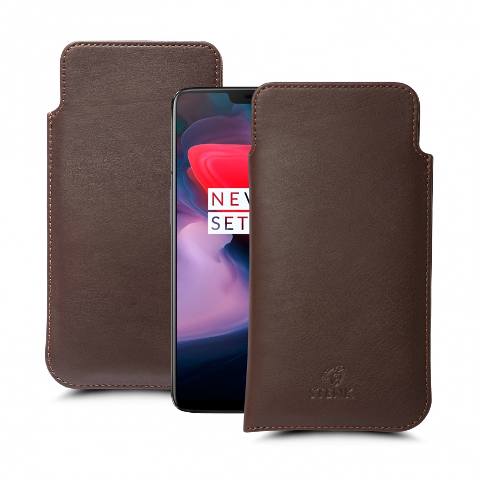 

Футляр Stenk Elegance для OnePlus 6 Коричневый