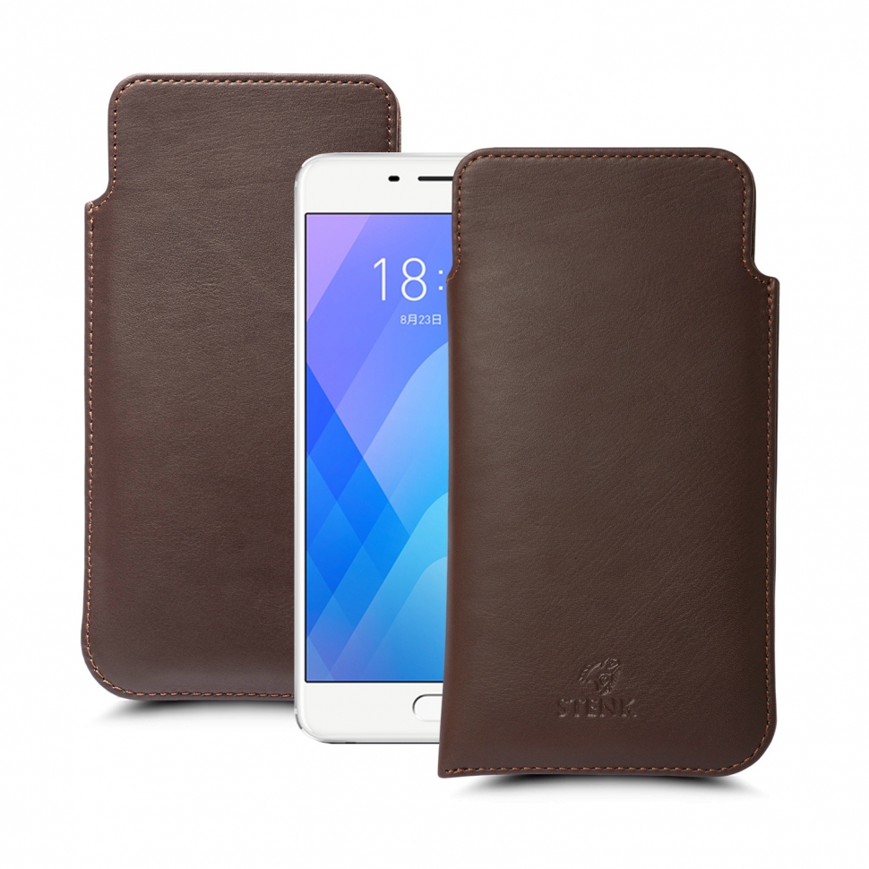 

Футляр Stenk Elegance для Meizu M6 Note Коричневый