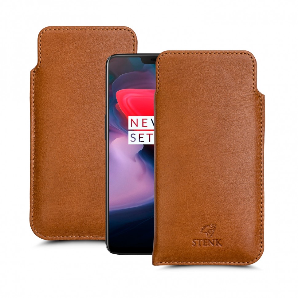 

Футляр Stenk Elegance для OnePlus 6 Camel