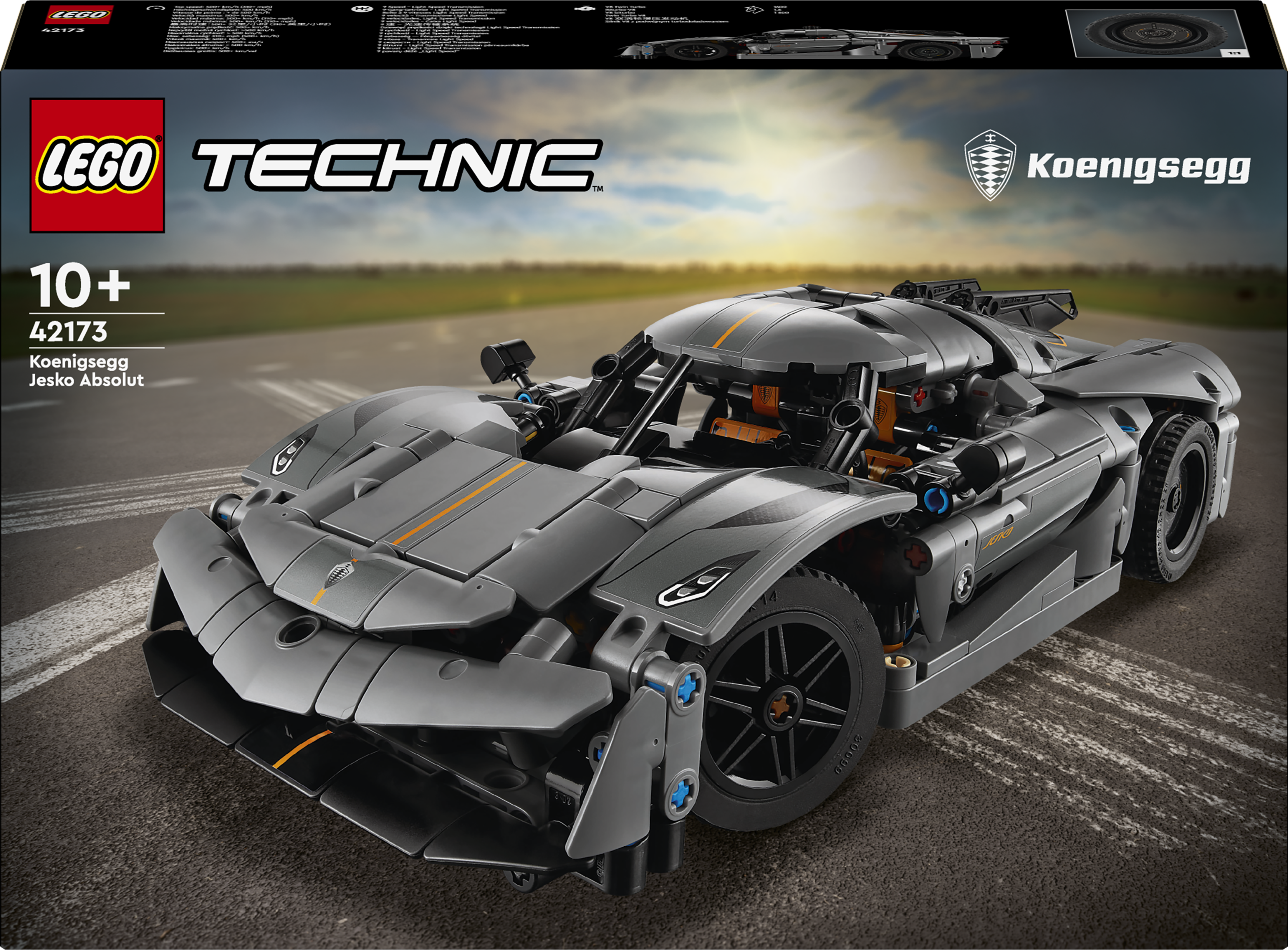 Конструктор LEGO Technic Серый гиперкар Koenigsegg Jesko Absolut