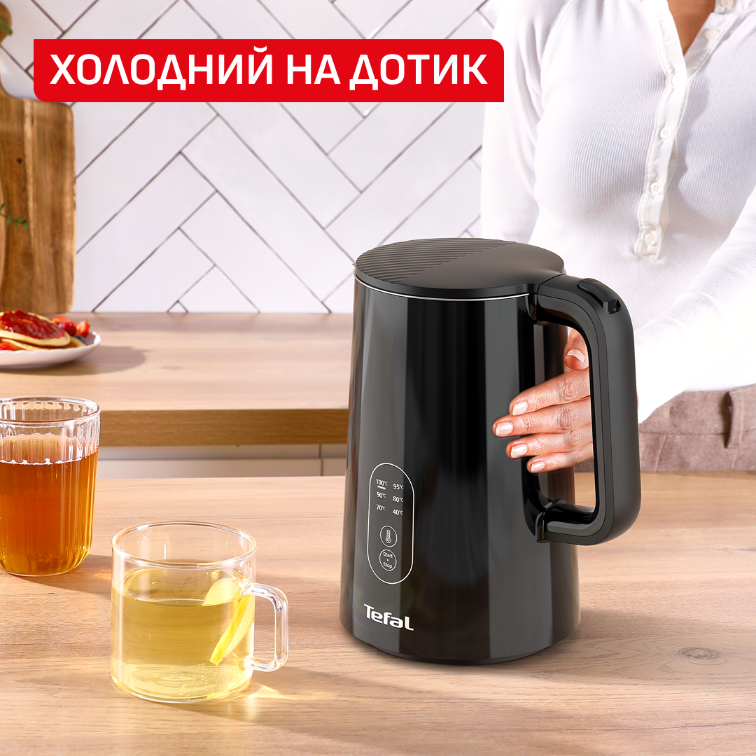Електрочайник Tefal Thermo Protect Control KO6518E0 black — фото 2